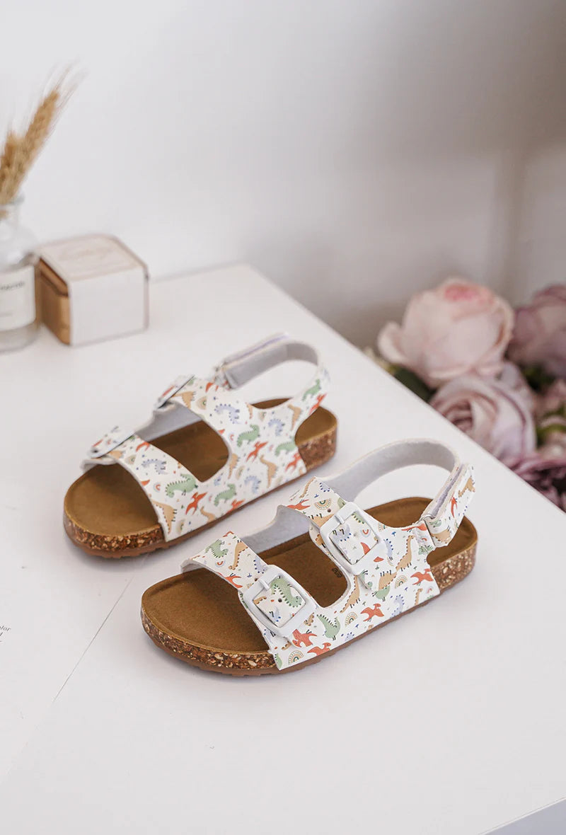 Sandalo dinosauro papavero