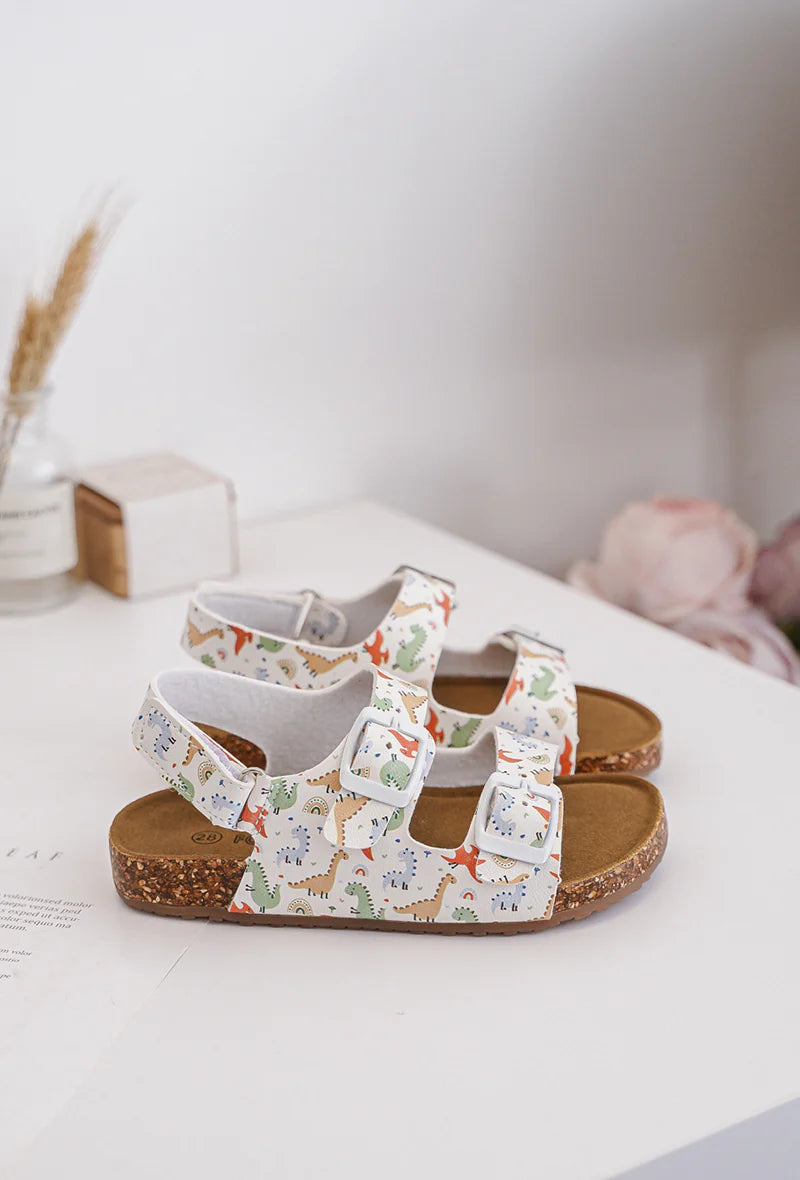 Sandalo dinosauro papavero