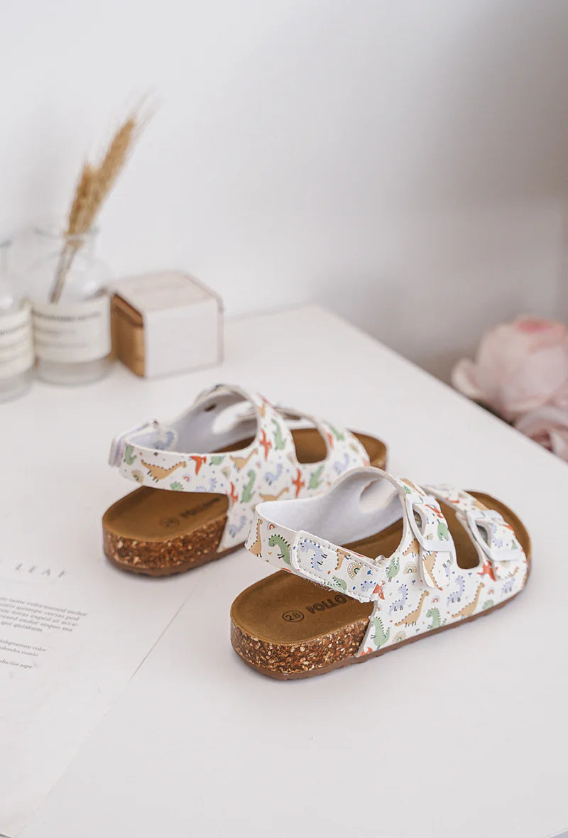 Sandalo dinosauro papavero