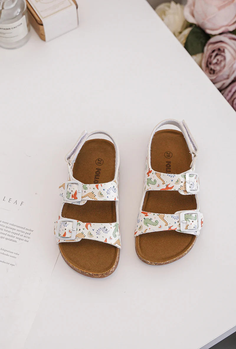 Sandalo dinosauro papavero