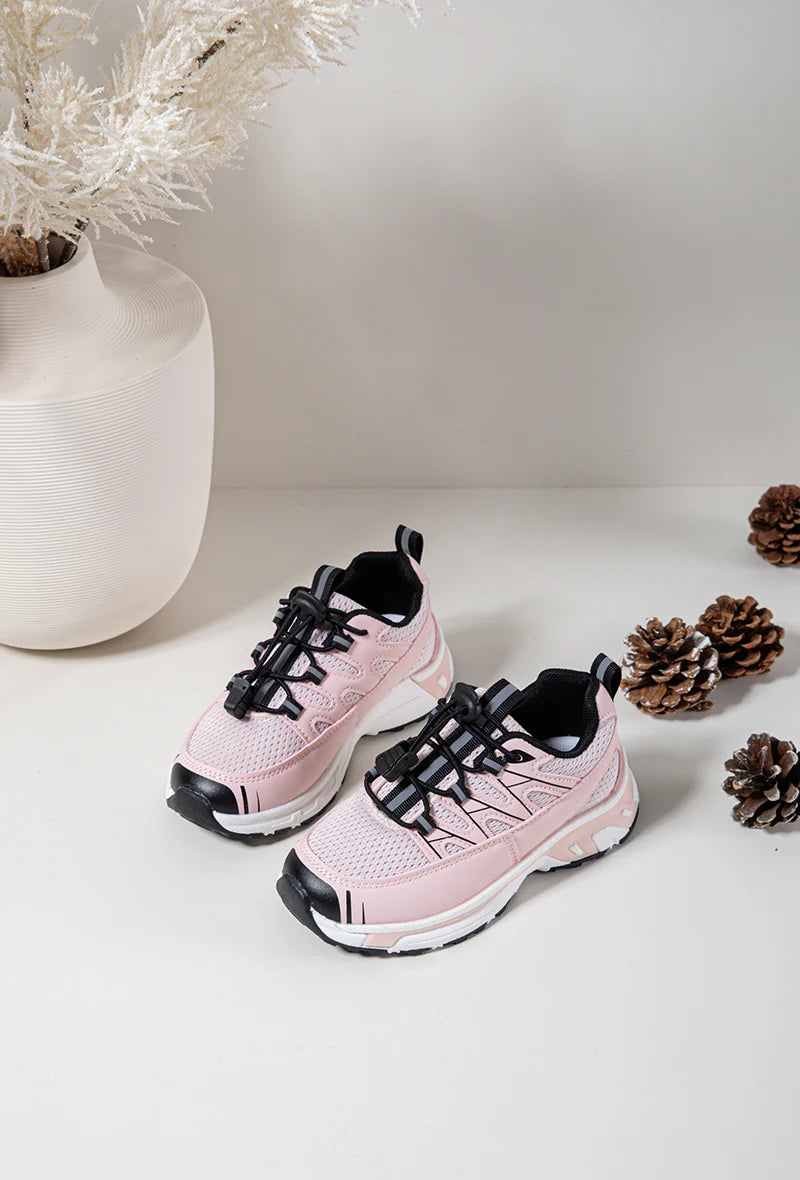 Sneakers sportive per bambini – Scarpe per bambini – Rosa e nero – Comfort e supporto