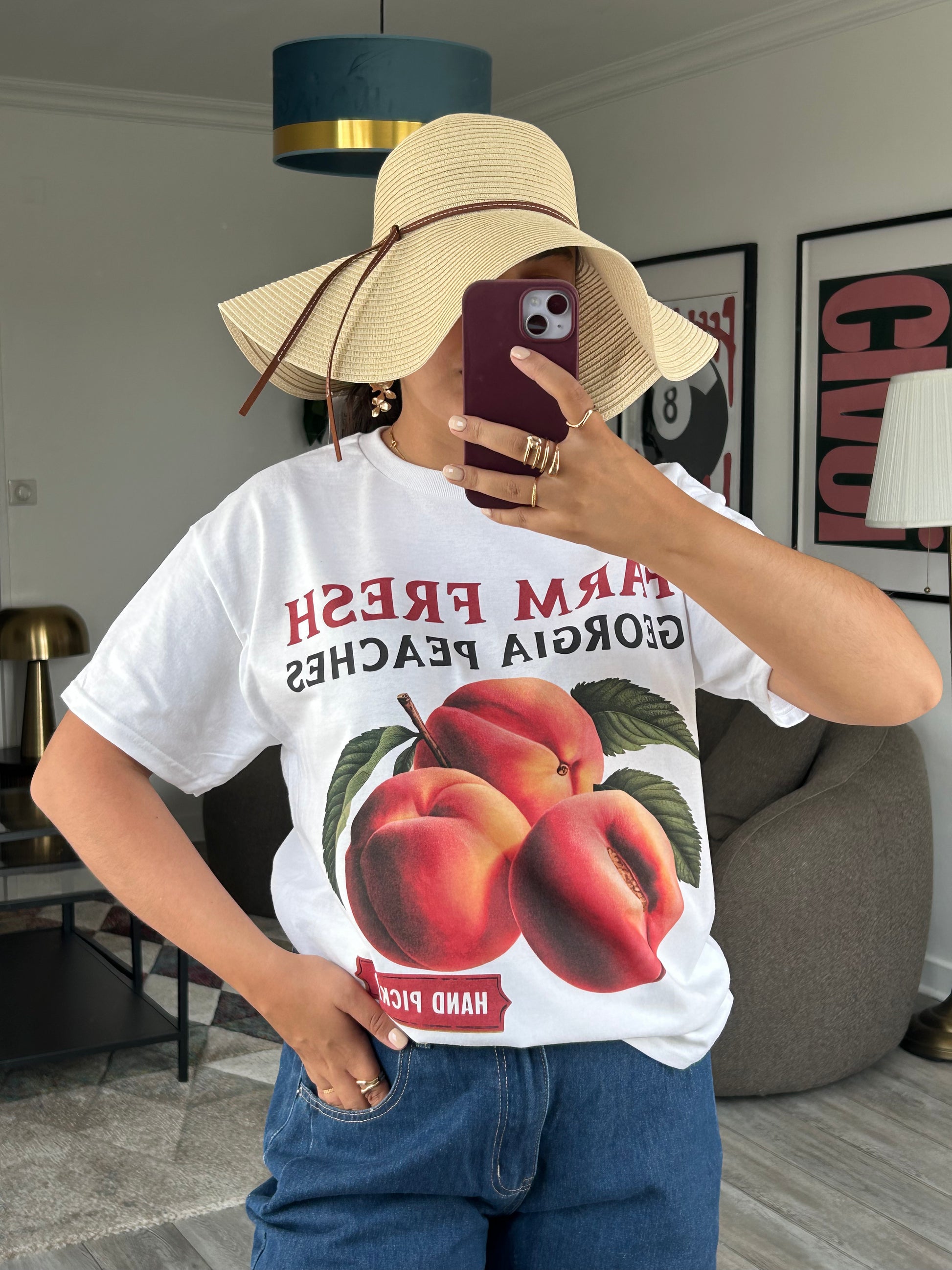 Maglietta color pesca